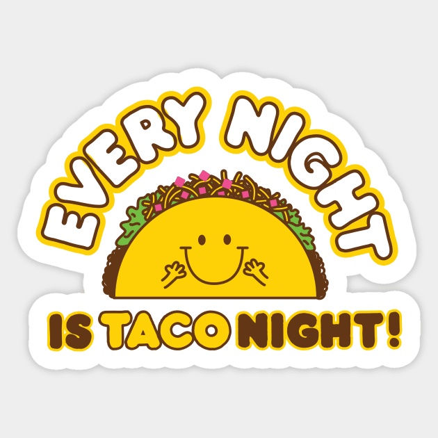 taco Sticker by toddgoldmanart